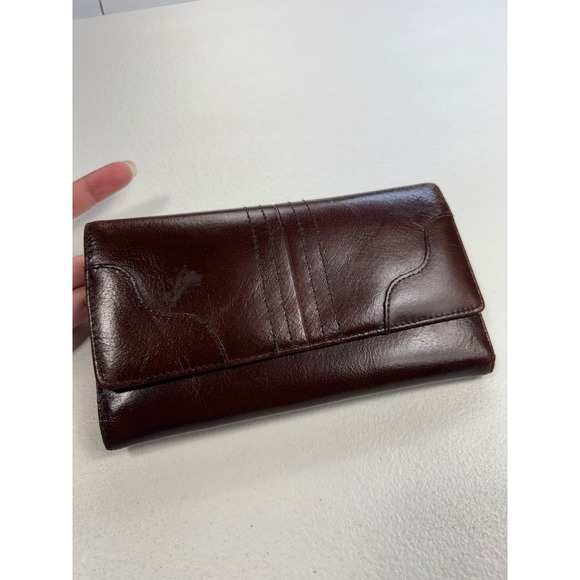 Burton Handbags - Burton Genuine‎ Leather Brown Clutch Wallet Bifold Organizer Womens